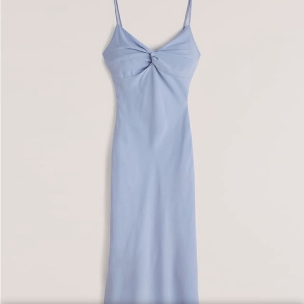 NWT Abercrombie twist front slip midi dress. Great for weddings.